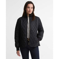 Black Barbour Womens Hermione Quilted Jacket Front