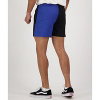 Blue Swanndri Mens Chequered Rugby Shorts Back