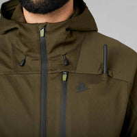 Pine Green Seeland Mens Hawker Shell II Waterproof Jacket Pocket Detail
