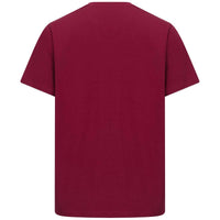 Burgundy Hoggs Of Fife Mens Canonbie Printed T-Shirt Back