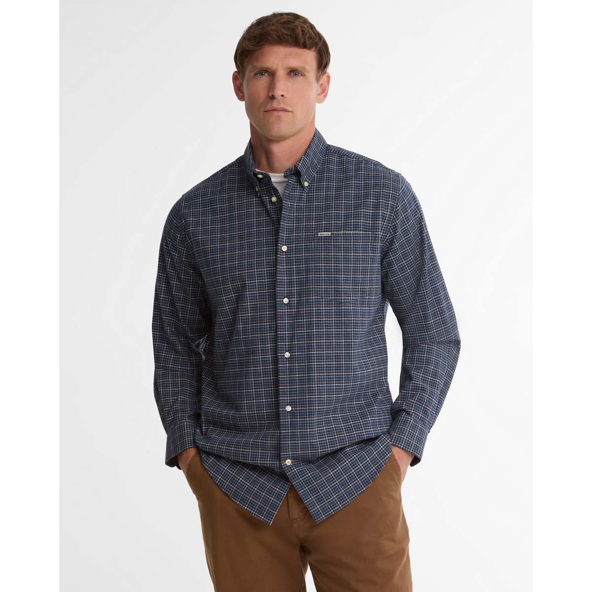 Barbour Mens Alderwood Regular Fit Tattersall Shirt