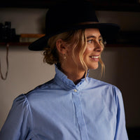 Navy Schoffel Womens Willow Fedora II