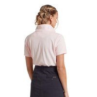 Pale Pink Schoffel Womens St Ives Polo Shirt BACK