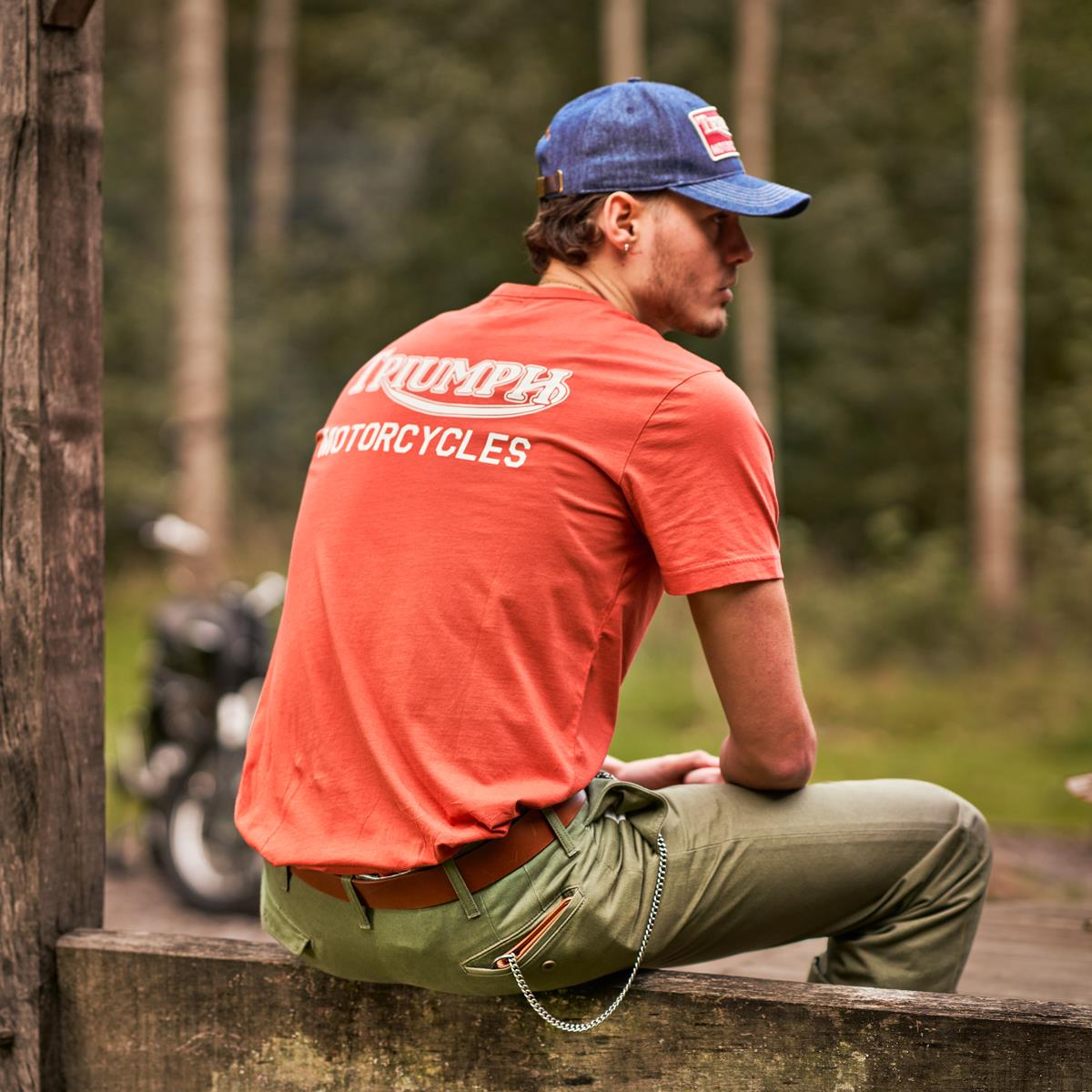 Triumph Forecourt Denim Cap