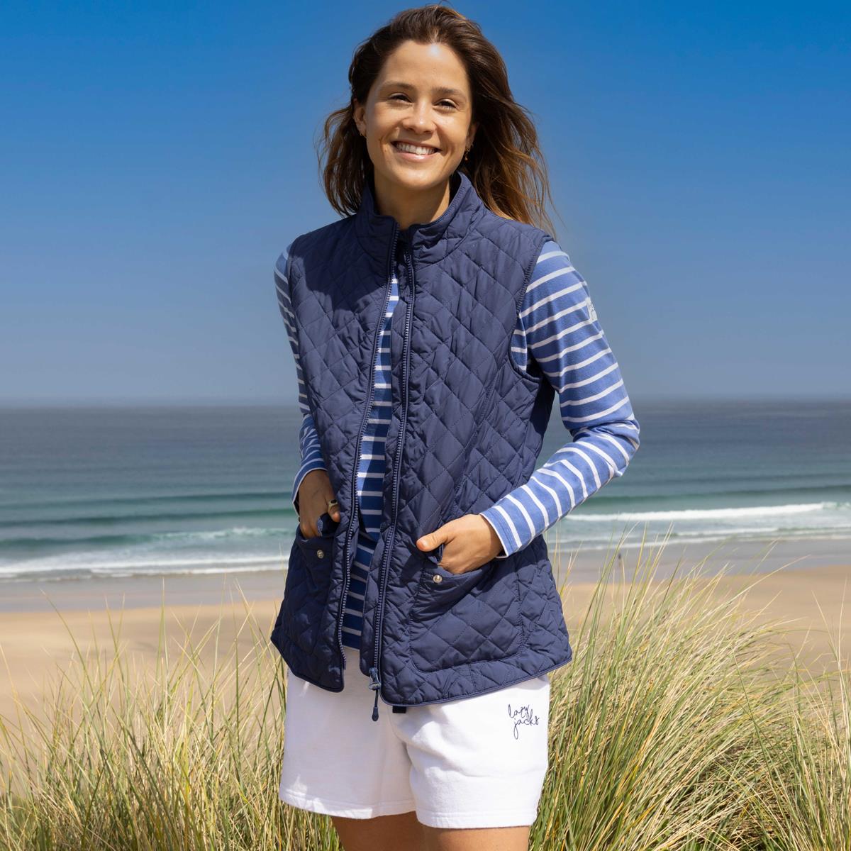 Twilight Lazy Jacks Womens GL1 Quilted Gilet Lifestyle