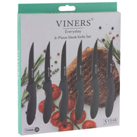 Viners Everyday 6 Piece Steak Knife Set box