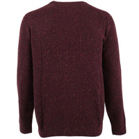 Albert and Maurice Donegal Rib Jumper Damson