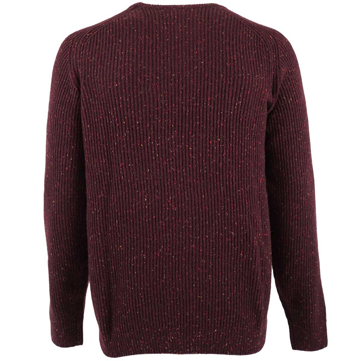 Albert and Maurice Donegal Rib Jumper Damson