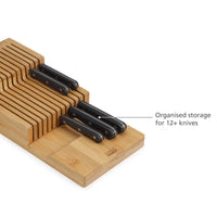 Joseph Joseph DrawerStore Bamboo Large 2-tier Knife Organiser Knife Detail