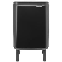 Matt Black Brabantia Bo Waste Bin Hi 7 Litre