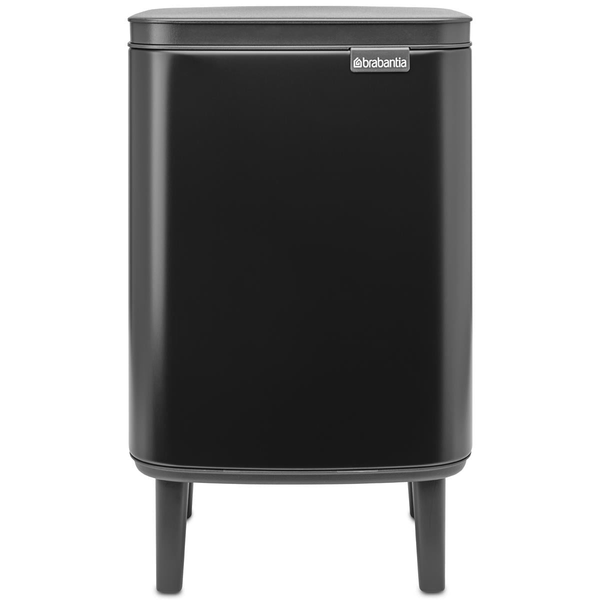 Matt Black Brabantia Bo Waste Bin Hi 7 Litre
