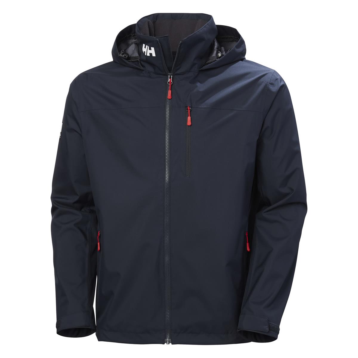 Black Helly Hansen Mens Crew Hooded Jacket 2.0