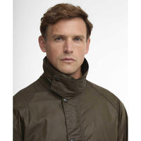 Barbour Mens Lightweight Stratford Wax Jacket Collar