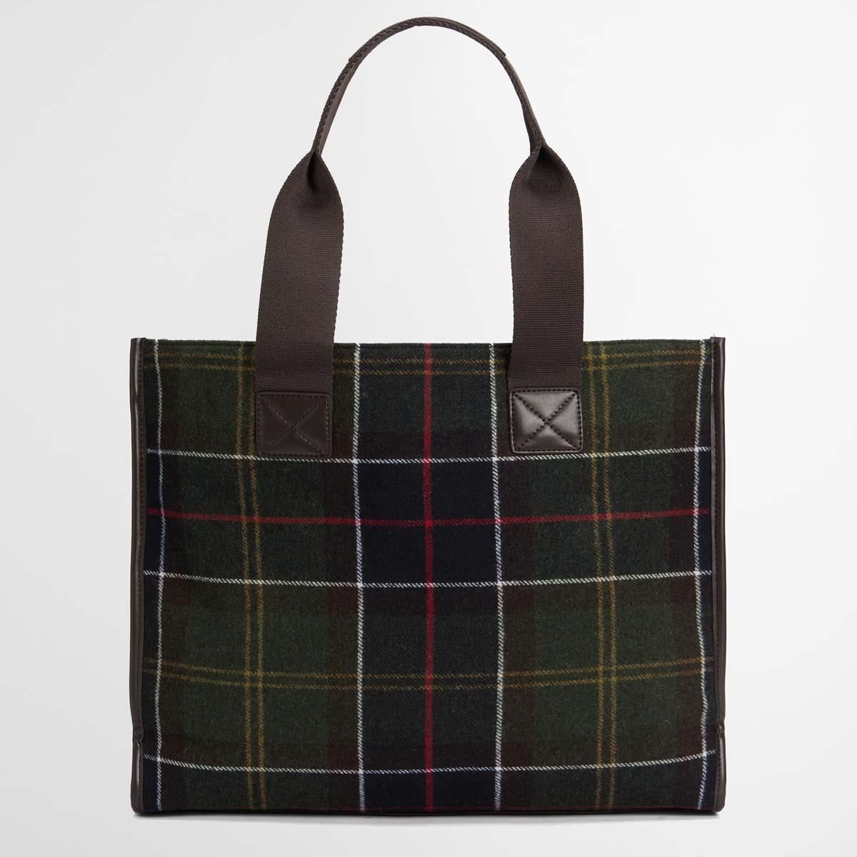 Classic Tartan Barbour Womens Turnberry Tartan Tote Bag Back