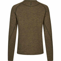 Military Olive Melange Seeland Mens Peak T-Shirt Back