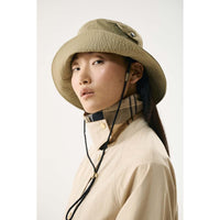 Bleached Olive Barbour Rowane Showerproof Bucket Hat lifestyle2