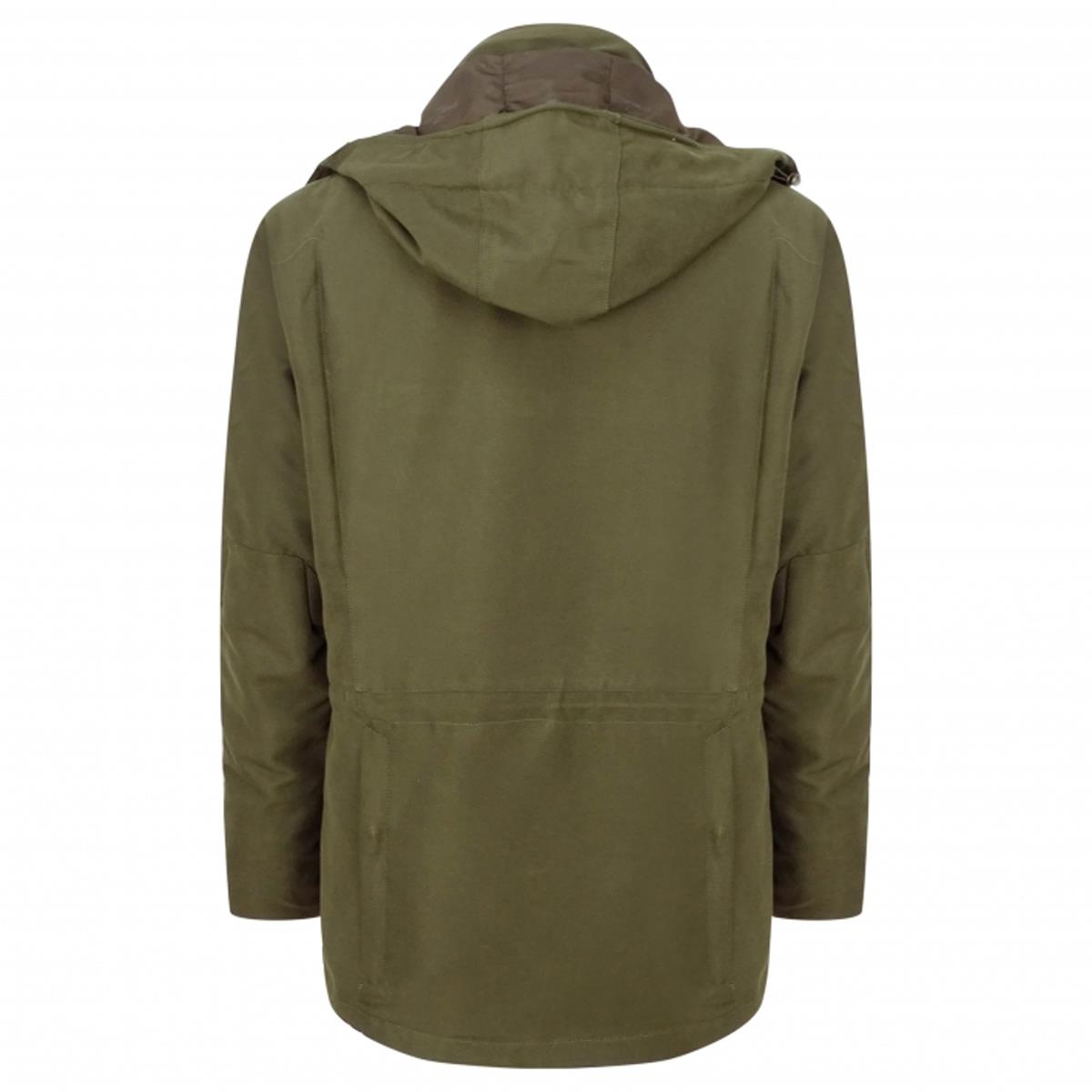 Olive Green Hoggs Of Fife Mens Kincraig Field Jacket Back