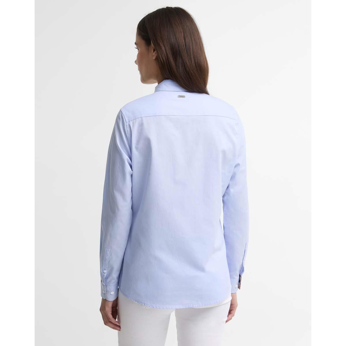 Pale Blue/Light Muted Tartan Barbour Womens Derwent Shirt BACK2