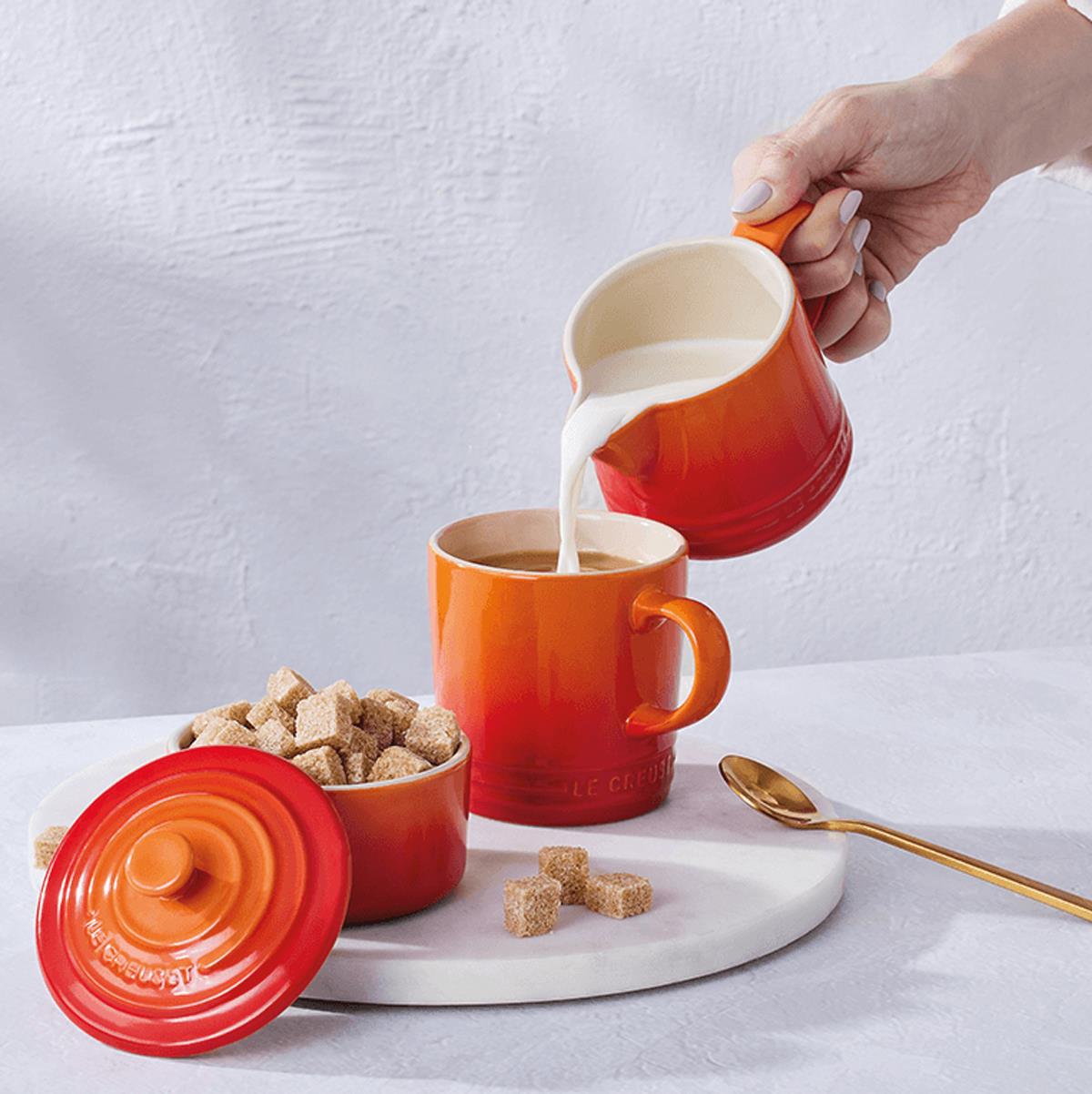 Le Creuset Stoneware Milk & 250ml Sugar Set Volcanic