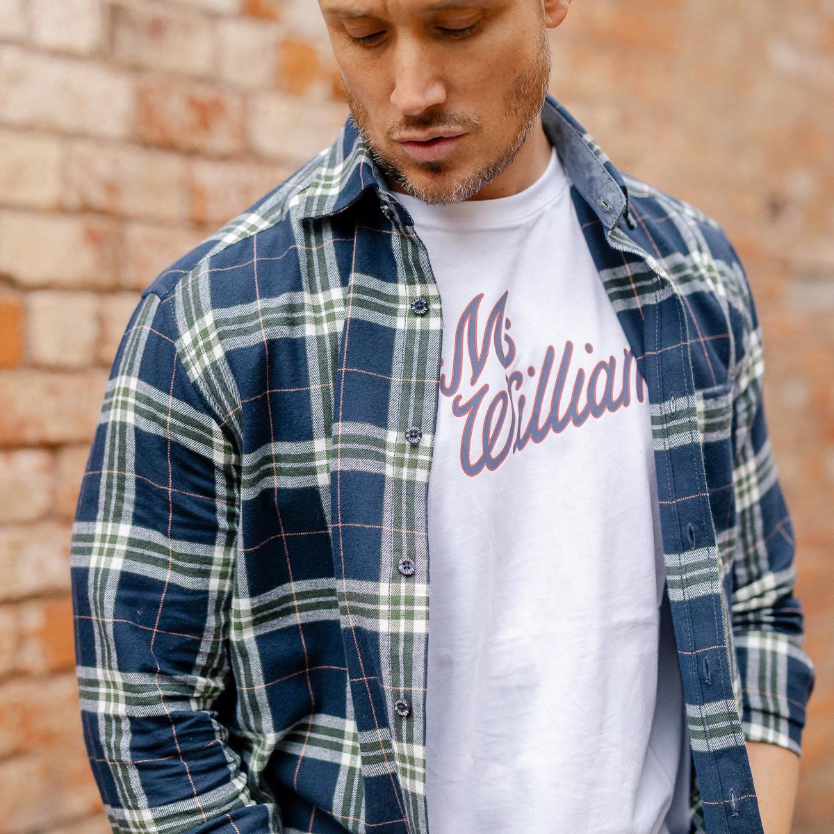 Albert and Maurice Mens Nunnington Flannel Check Shirt