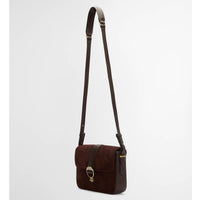 Olive Barbour Womens Rosa Suede & Leather Crossbody Bag Handle