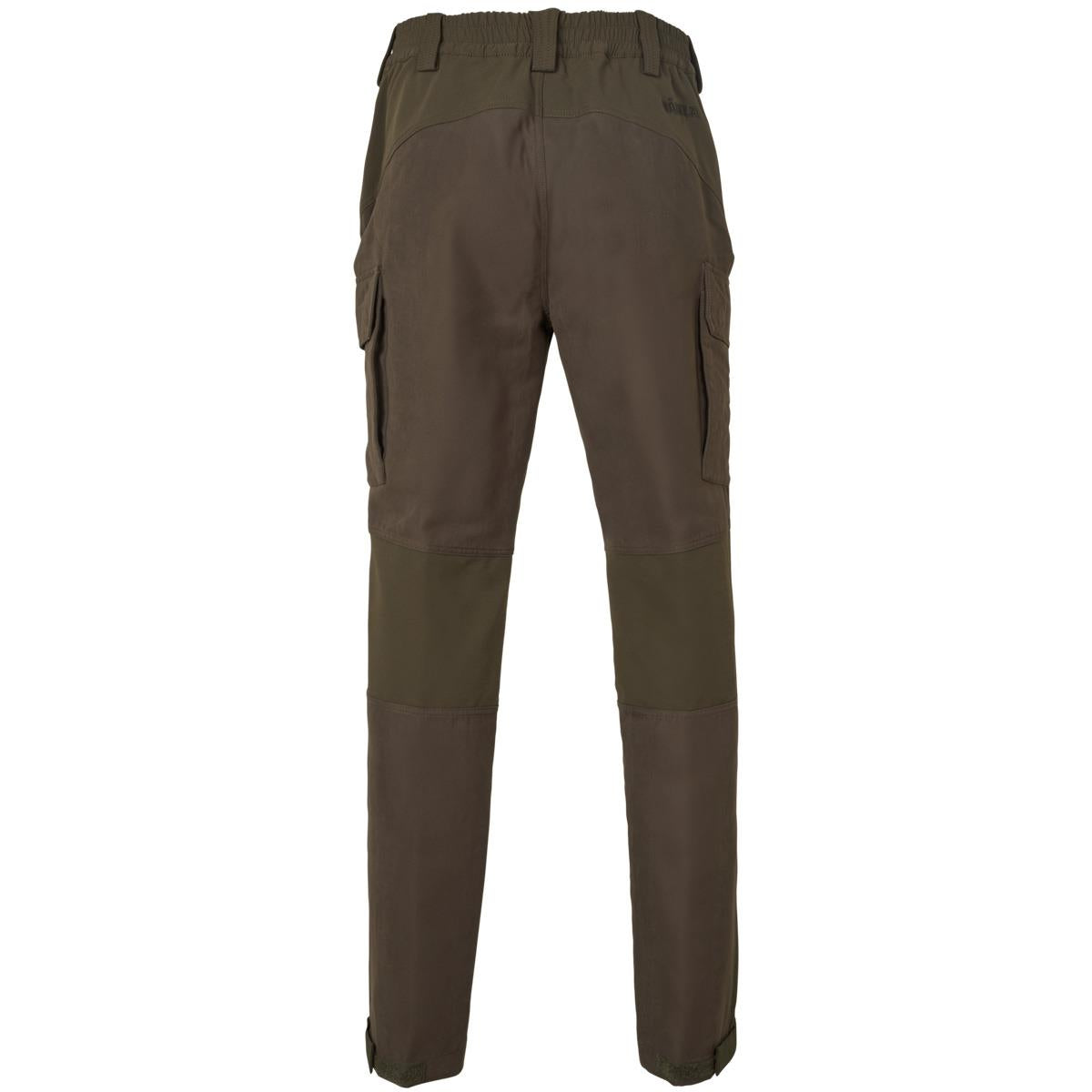 Willow Green/Brown Harkila Mens Hill Trousers Back