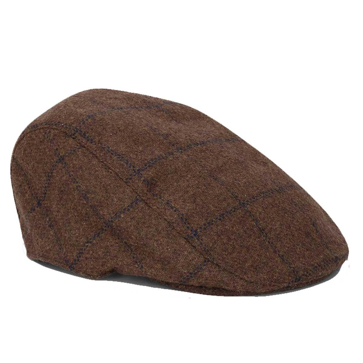 Hoggs Of Fife Mens Windowpane Waterproof Tweed Hat