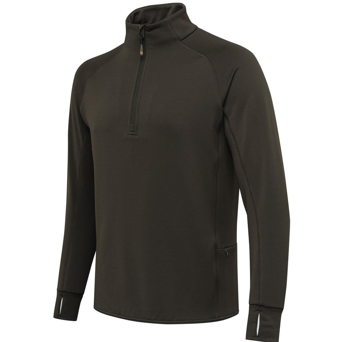 Green Moss Beretta Mens Stretch Tech Half Zip Fleece