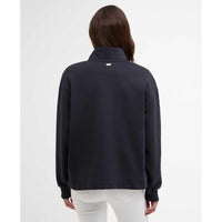 Dark Navy Barbour Womens Zaria Half Zip Sweatshirt back