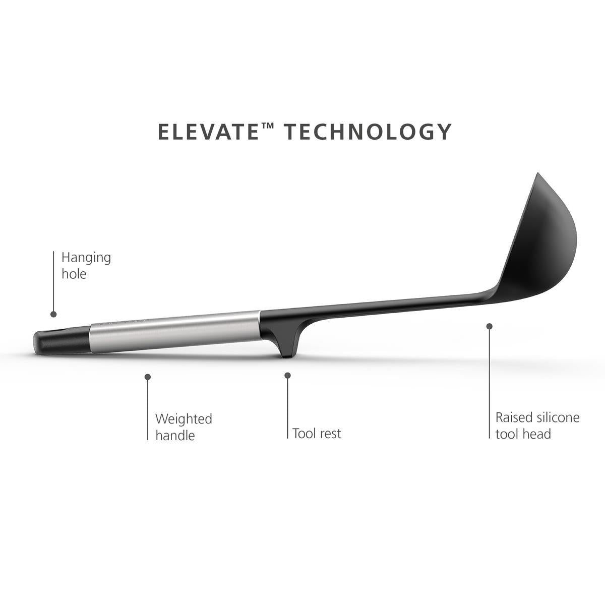 Joseph Joseph Elevate Fusion 3-piece Utensil Set With Stand Elevate Technology