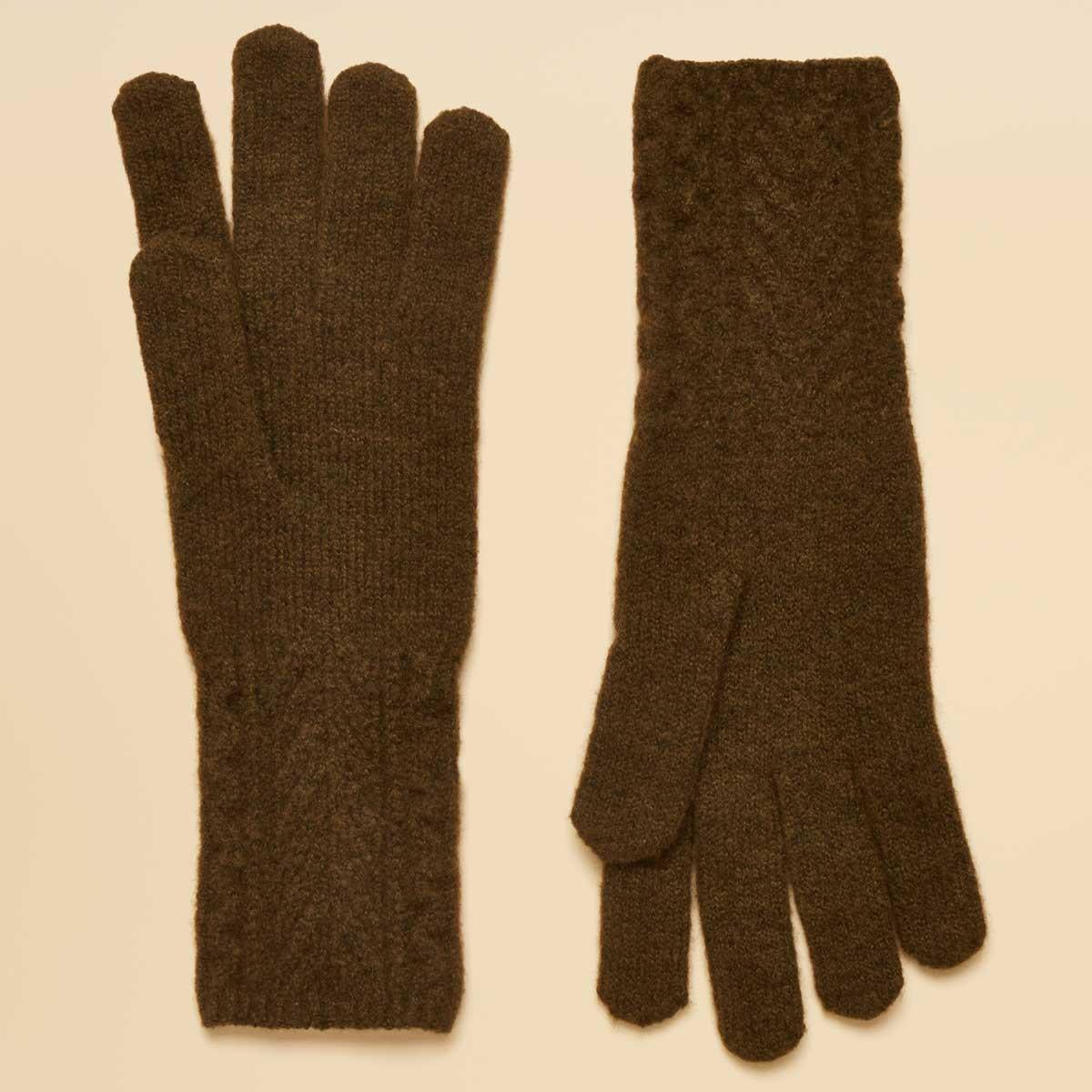 Joules Womens Cable Knit Gloves