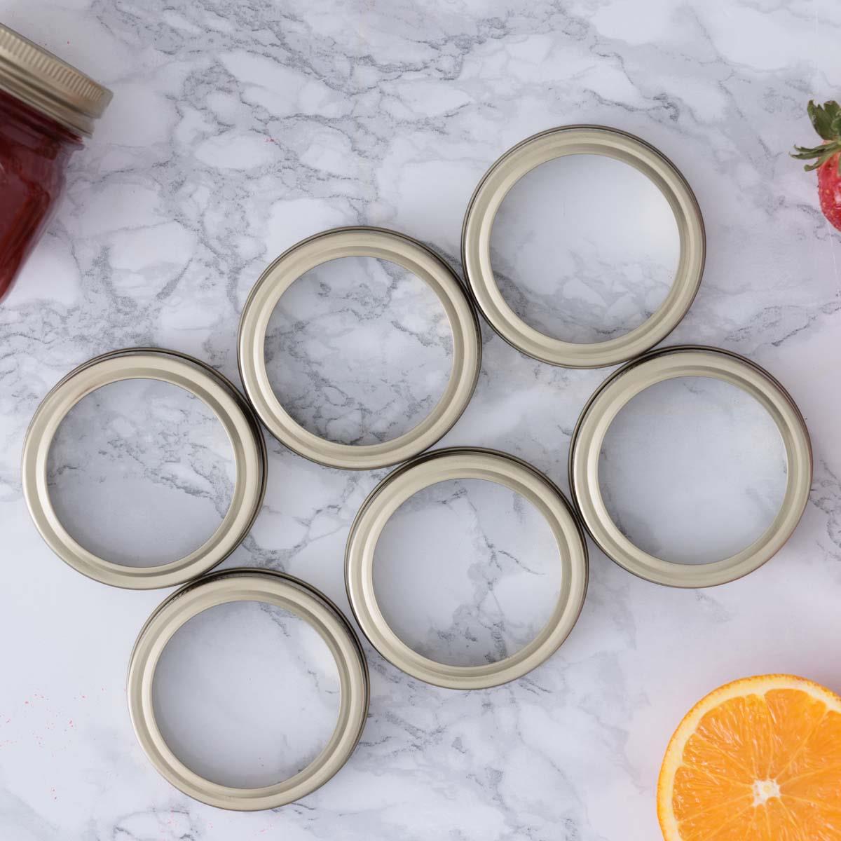 Kilner Set of 6 Preserve Jar Screw Bands