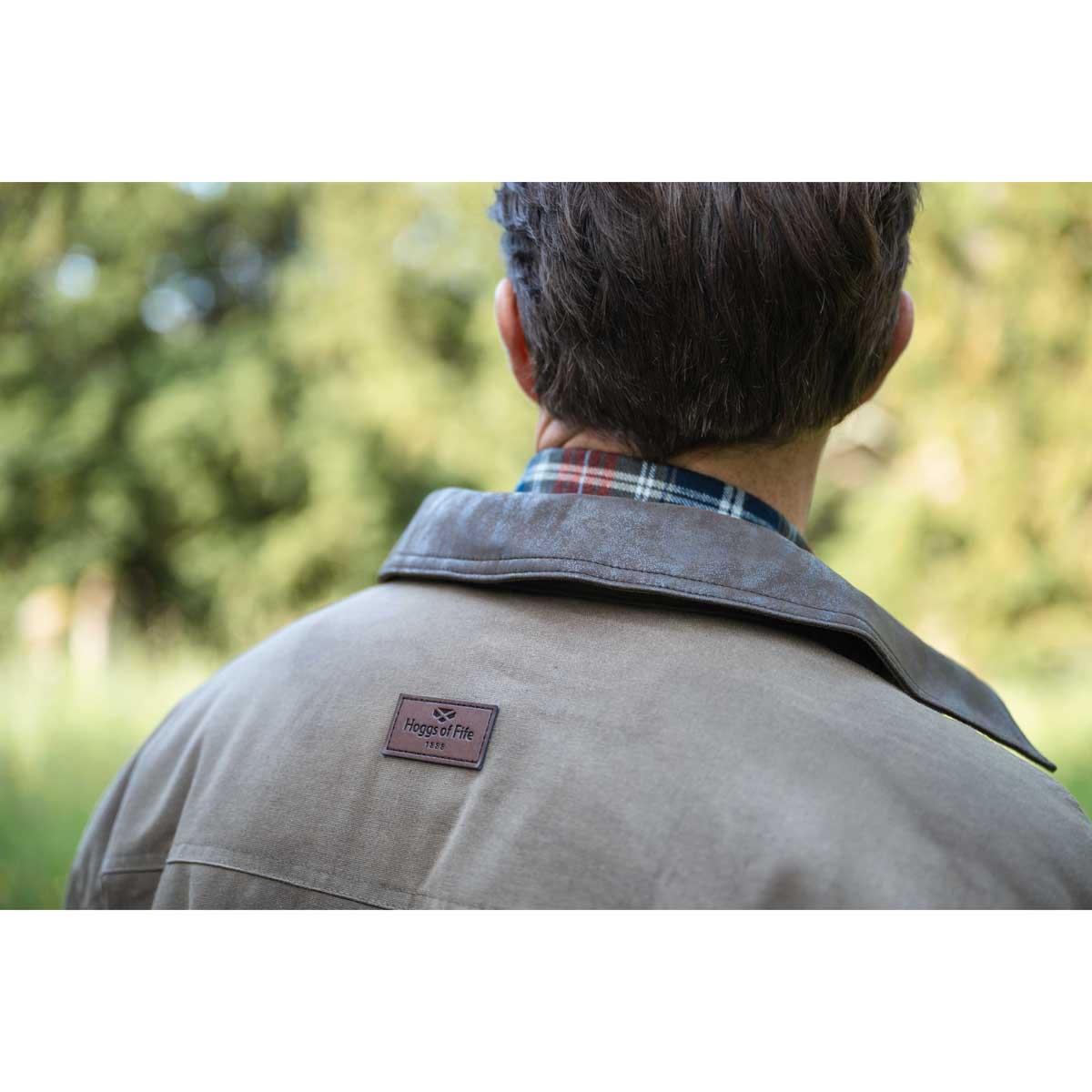 Hoggs Of Fife Mens Balerno Waxed Canvas Barn Coat