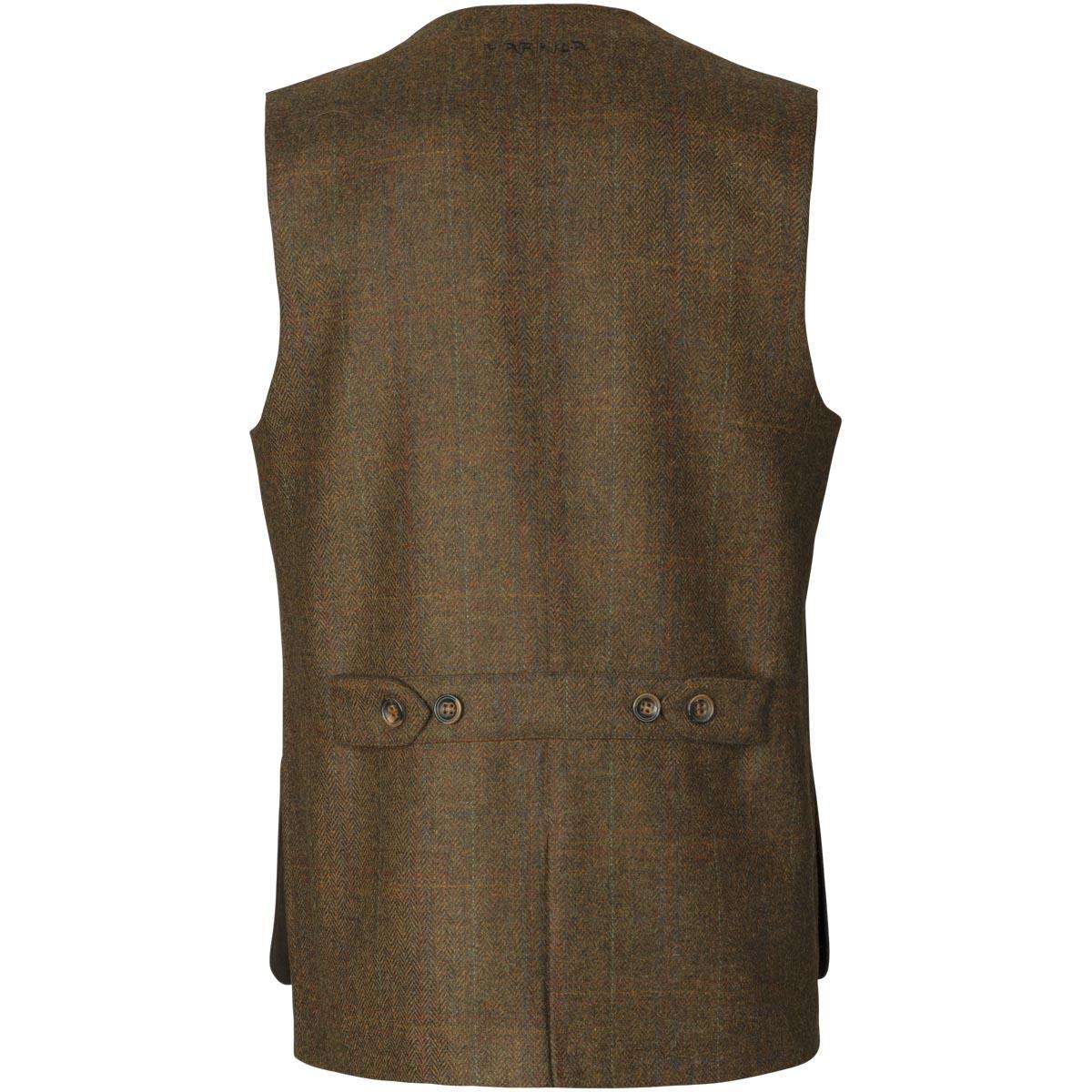 Terragon Brown Harkila Mens Kenmore Shooting Waistcoat Back