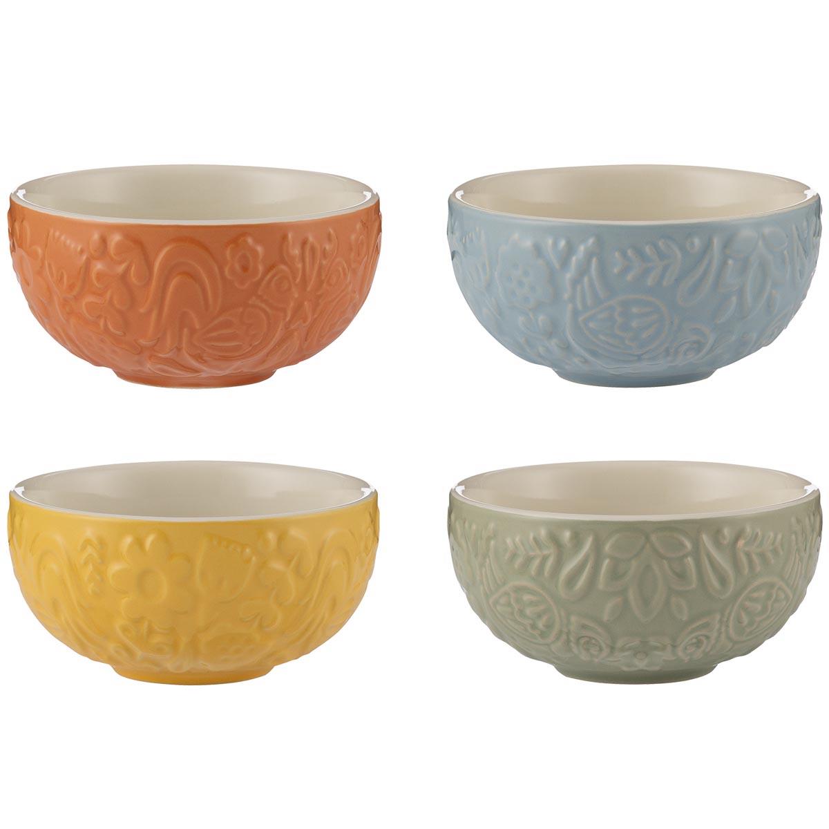 Mason Cash Home To Roost Set Of 4 Mini Bowls