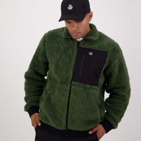 Hunter Green Swanndri Mens Churchill V2 Wool Jacket Front