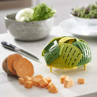 Green Joseph Joseph Bloom Folding Steamer Basket LS3