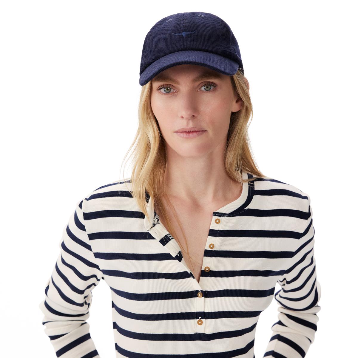 Navy/Bone Red/Navy R.M. Williams Mens Mini Longhorn Cap model