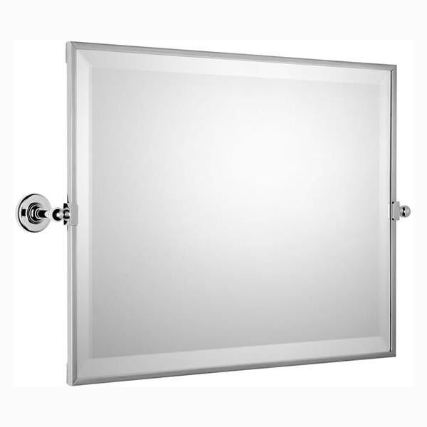 Chrome Plated Samuel Heath Antique Framed Horizontal Mirror N4343
