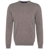 Dark Stone Barbour Essential Lambswool Crew Neck Jumper