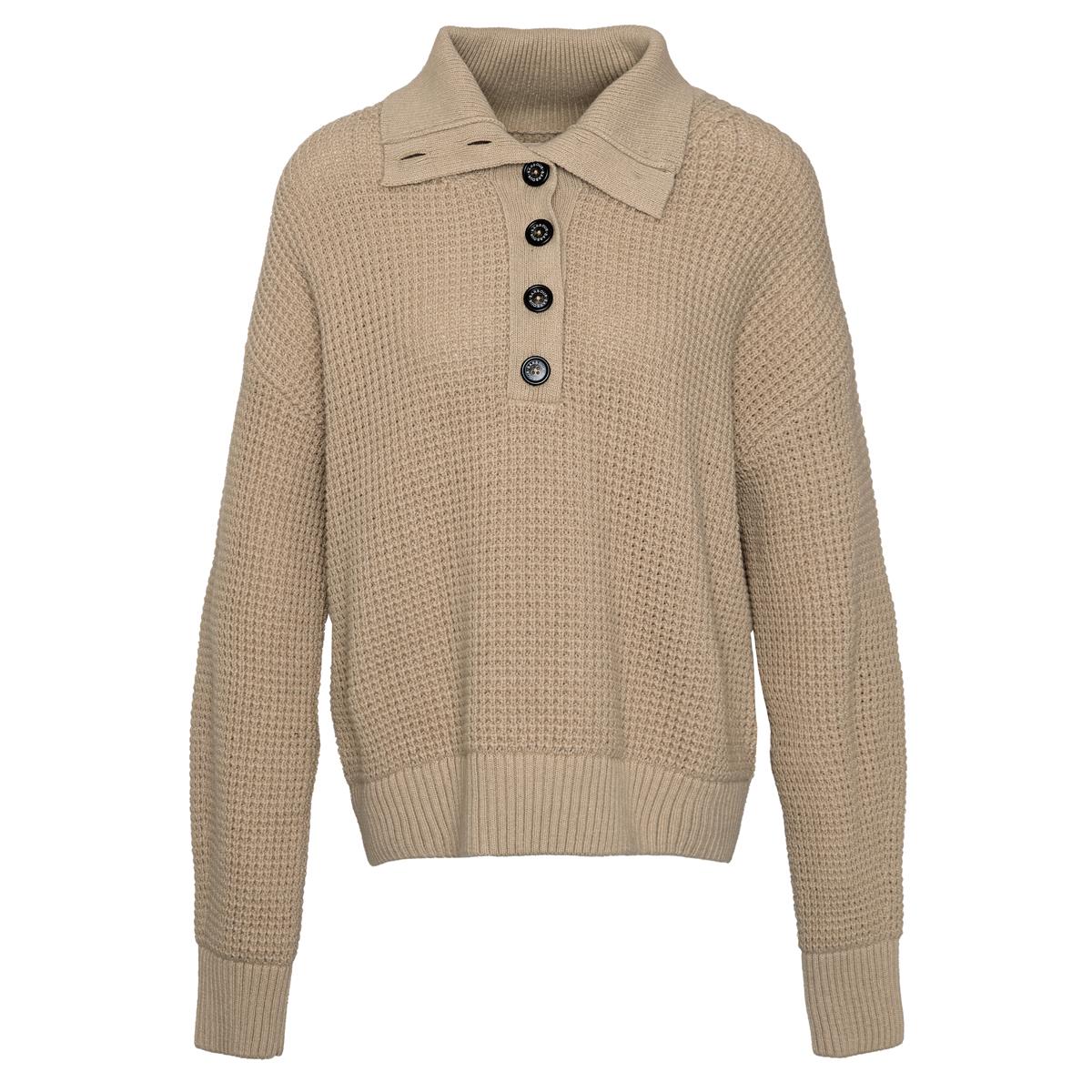 Oatmeal Multi Check Barbour Woodside Shirt Model