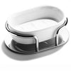 Chrome Plated Samuel Heath Ceramic Soap Dish