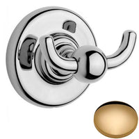 Non-lacquered Brass Samuel Heath Antique Double Robe Hook N4348