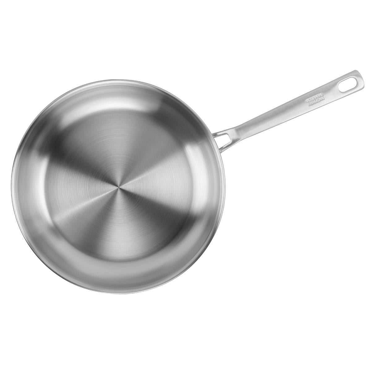 Kuhn Rikon Culinary Fiveply Frying Pan Uncoated Top View