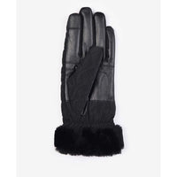 Black Barbour Womens Norwood Gloves underneath