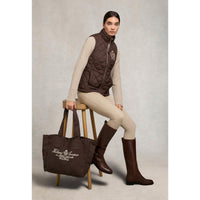 Chocolate Holland Cooper Womens Lightweight Country Gilet Lifestyle