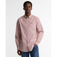Russet Brown Barbour Mens Marsden Tailored Oxford Shirt Front