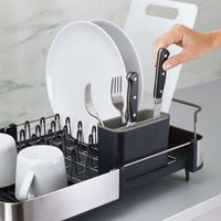 Grey Joseph Joseph Extend Steel Expandable Dish Rack CUTLERY