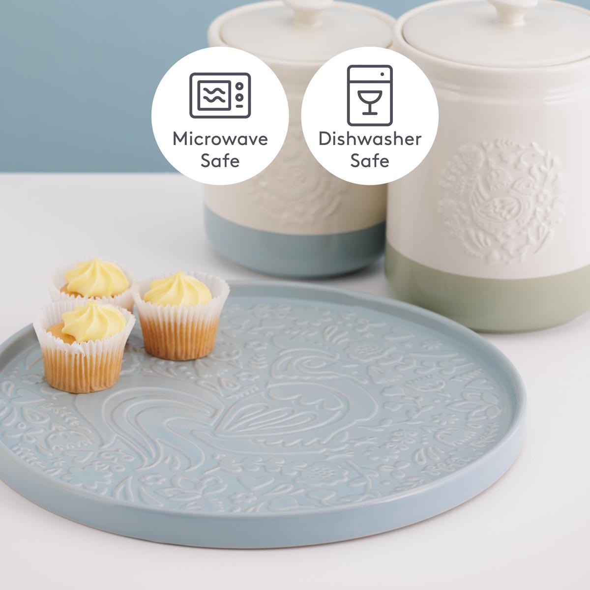 Mason Cash Home To Roost Round Platter