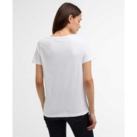 White Barbour Womens Brambles T-Shirt back